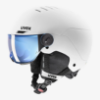 UVEX otr smučarska čelada ROCKET JR VISOR white black