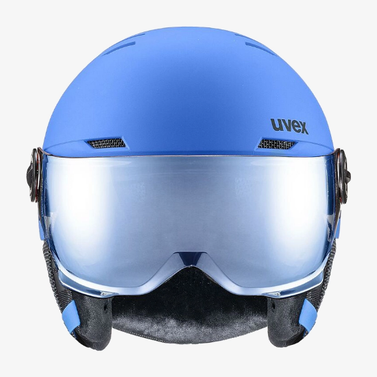 UVEX otr smučarska čelada ROCKET JR VISOR blue matt