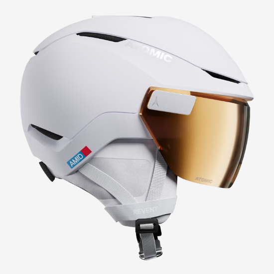 ATOMIC odr smučarska čelada REVENT GT AMID VISOR HD PHOTO white heather