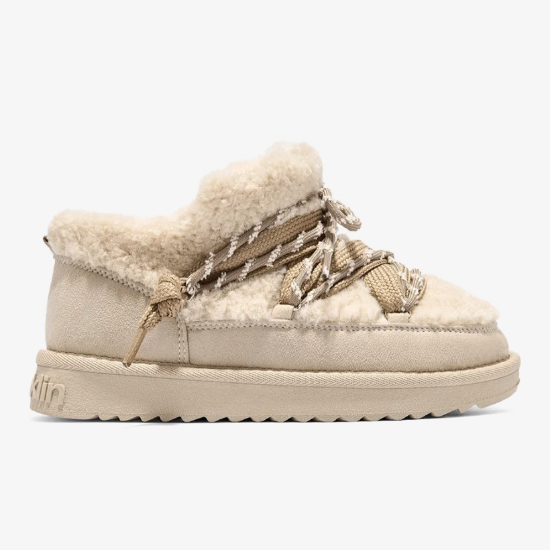 Ženski škornji, gležnjarji DFSH426013 NORDIC LITE SHERPA beige