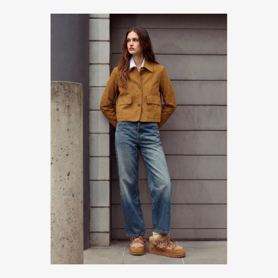 Ženski škornji DFSH426013 NORDIC LITE SHERPA camel 