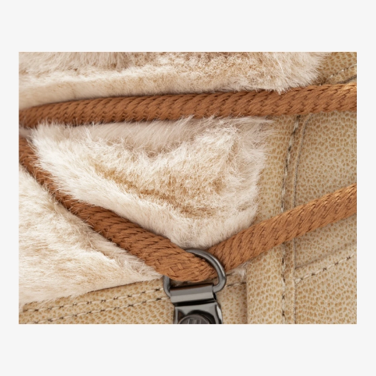 Ženski škornji DFSH370011 NORDIC TRK FUR LOW beige