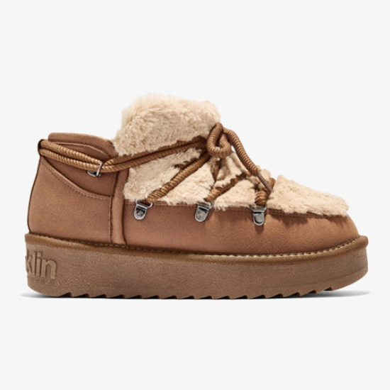 Ženski škornji DFSH370011 NORDIC TRK FUR LOW camel