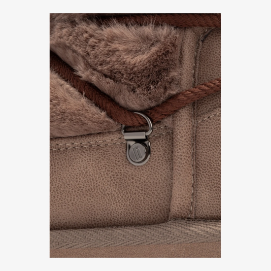 Ženski škornji DFSH370011 NORDIC TRK FUR LOW brown