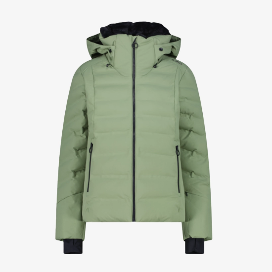 Ženska smučarska bunda 34W4406 E624 APRÉS SKI PADDED JACKET green tea