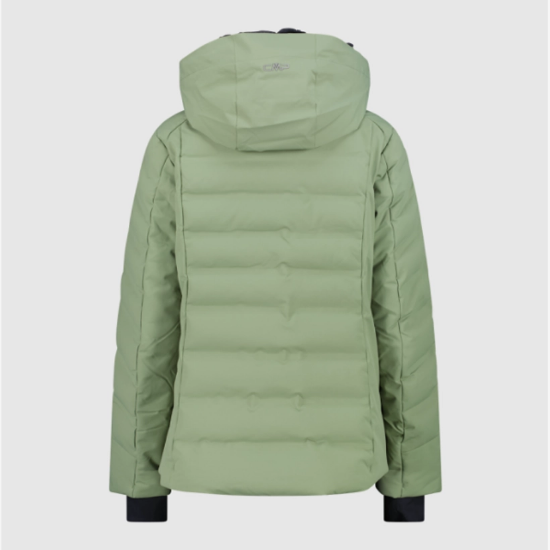 Ženska smučarska bunda 34W4406 E624 APRÉS SKI PADDED JACKET green tea