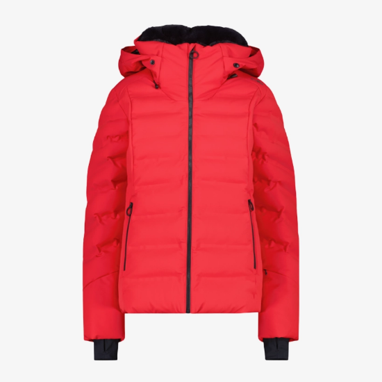 Ženska smučarska bunda 34W4406 C453 APRÉS SKI PADDED JACKET poppyseed