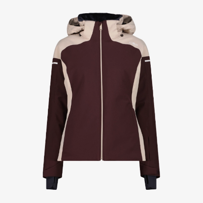 Ženska smučarska bunda 36W0896 C595 HOODED JACKET FIX black berry