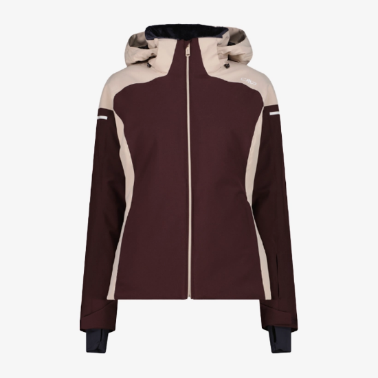 Ženska smučarska bunda 36W0896 C595 HOODED JACKET FIX black berry