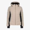 Ženska smučarska bunda 36W0956 P220 SKI JACKET WITH DETACHABLE HOOD kaki