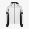 Moška bunda za smučanje 36W0877 A001 SKI JACKET WITH DETACHABLE HOOD bianco
