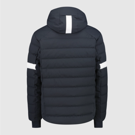 Moška bunda za smučanje 36W0877 U423 SKI JACKET WITH DETACHABLE HOOD antracite 