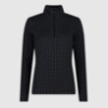 Ženska majica - puli 34L4306 20ZS SOFTECH TURTLENECK WITH ALLOVER PRINT nero bianco
