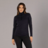 Ženska majica - puli 34L4306 20ZS SOFTECH TURTLENECK WITH ALLOVER PRINT nero bianco