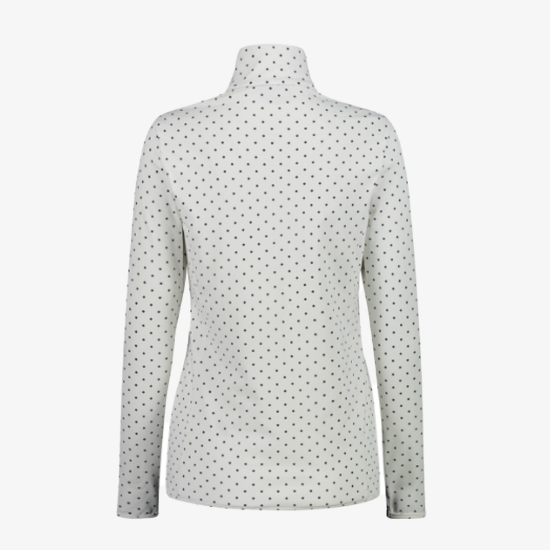 Ženska majica - puli 34L4306 99ZS SOFTECH TURTLENECK WITH ALLOVER PRINT bianco antracite