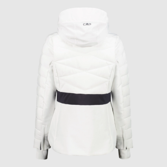 Ženska smučarska bunda 36W0906 A001 HOODED SKI JACKET bianco 