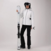 Ženska smučarska bunda 36W0906 A001 HOODED SKI JACKET bianco 
