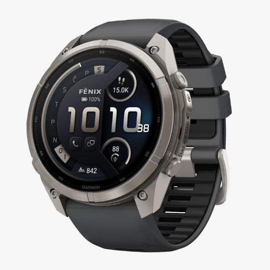Športna ura FENIX® 9 PRO INREACH®  010-04337-21 titanium with graphite black silicone band 51 mm
