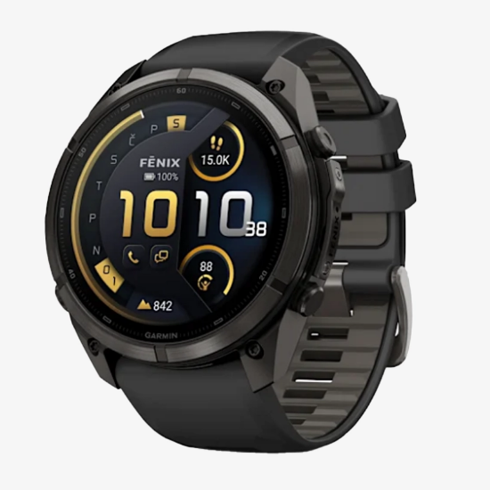 Športna ura FENIX® 9 PRO INREACH® 010-04337-11 Carbon Gray DLC Titanium with Black Pebble Grey Silicone Band 51 mm  