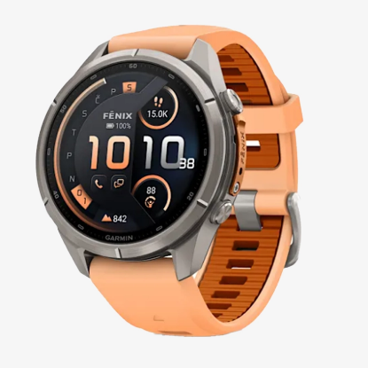Športna ura FENIX® 9 PRO INREACH® AMOLED 010-04335-01 titanium with shell pink autumn orange silicone band 43mm 