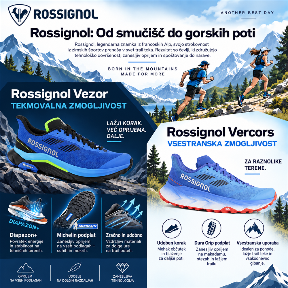 Rossignol – predstavitvena grafika modelov Vezor in Vercors